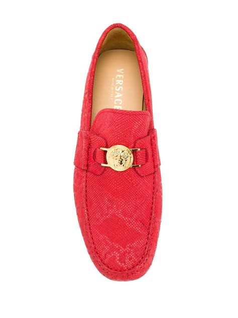 red versace loafers|versace loafers for men.